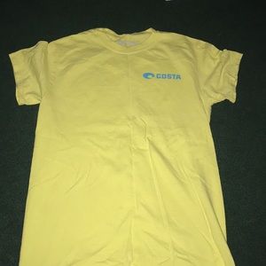 Costa yellow and blue shirt